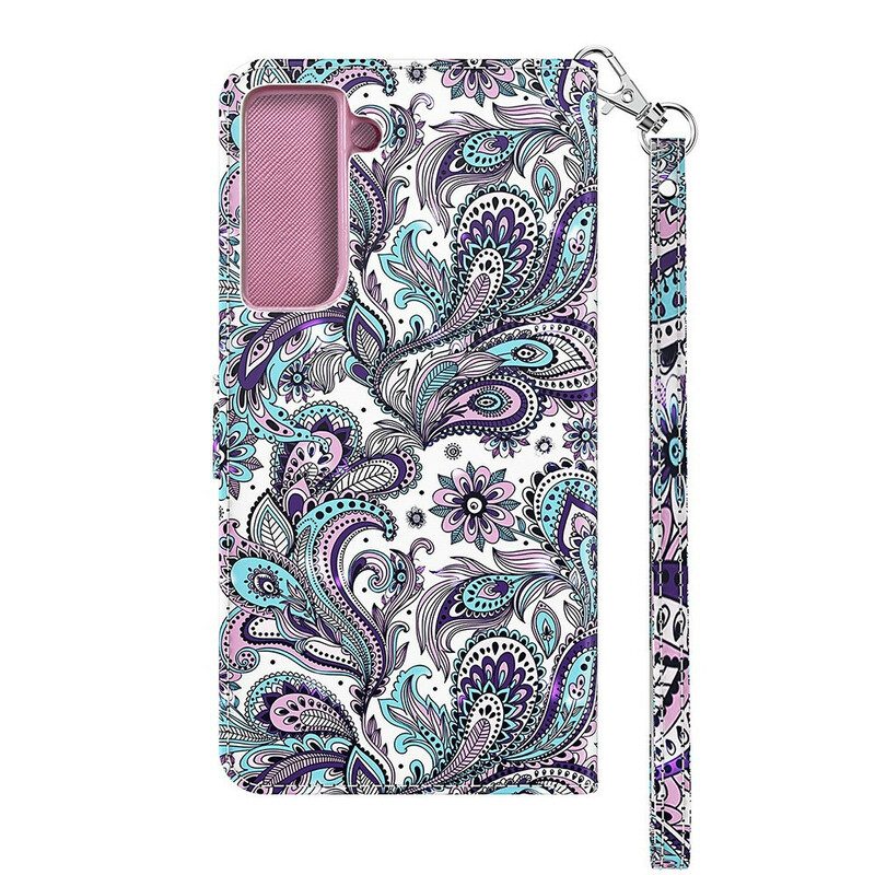 Custodia in pelle Samsung Galaxy S21 FE Pizzo Elegante