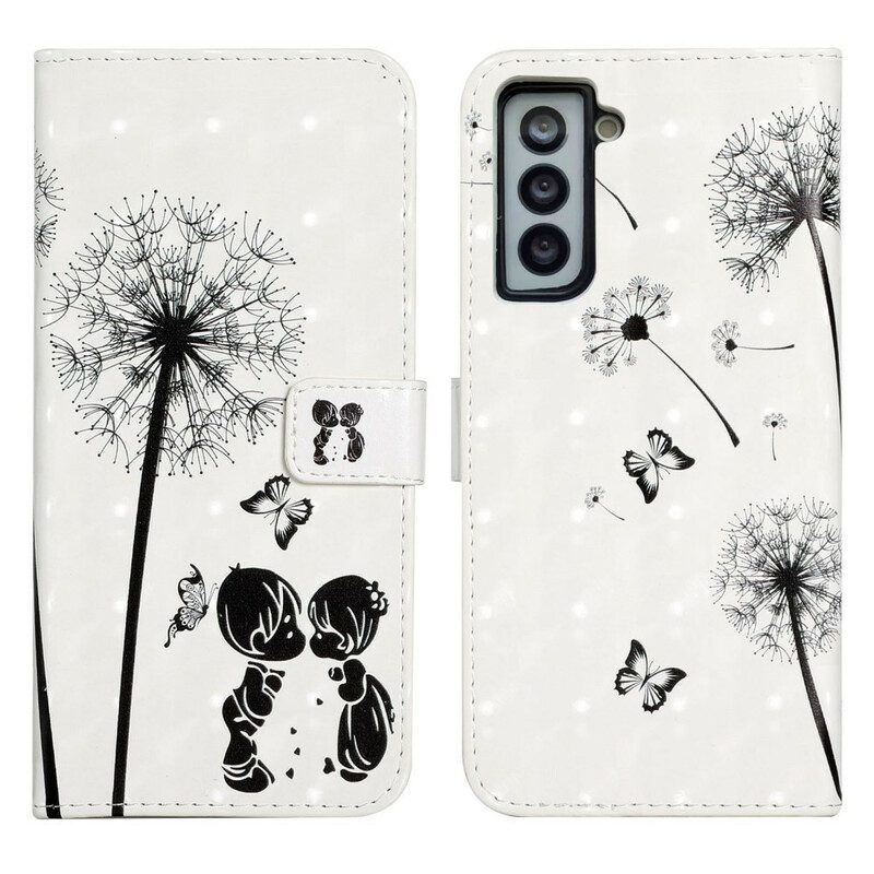 Folio Cover Samsung Galaxy S21 FE Bambino Amore Dente Di Leone