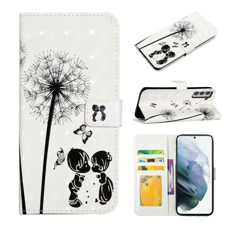 Folio Cover Samsung Galaxy S21 FE Bambino Amore Dente Di Leone