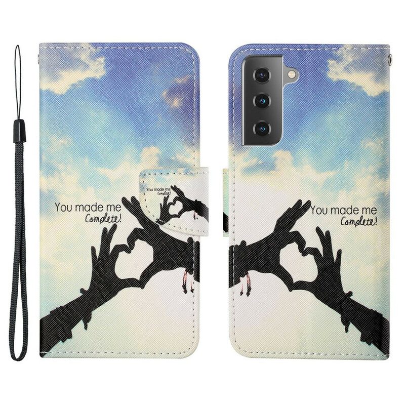 Folio Cover Samsung Galaxy S21 FE Completo Di Cordino