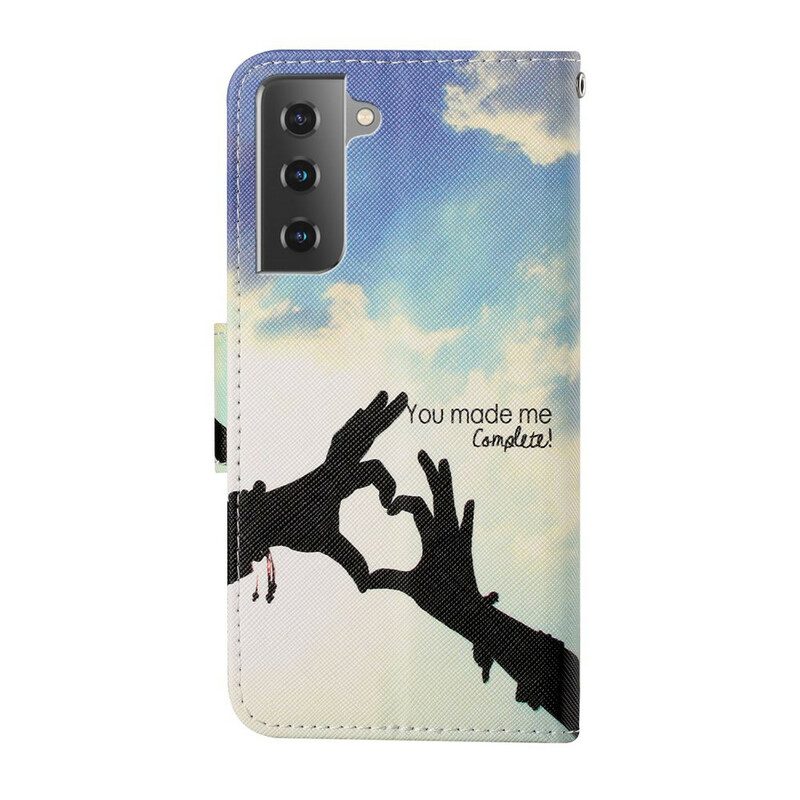 Folio Cover Samsung Galaxy S21 FE Completo Di Cordino