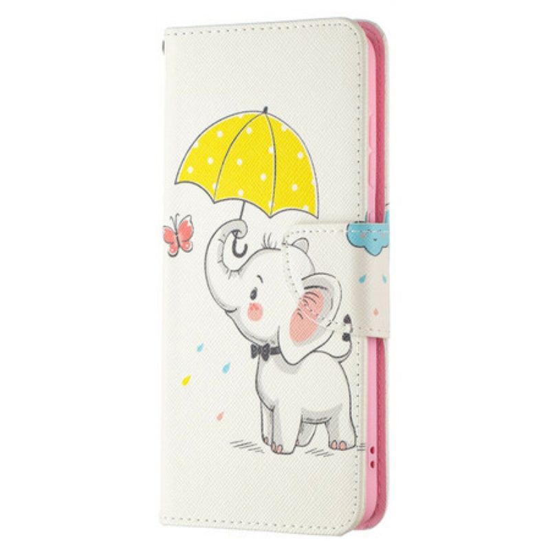 Folio Cover Samsung Galaxy S21 FE Cucciolo Di Elefante