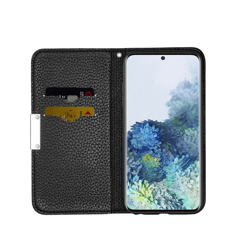 Folio Cover Samsung Galaxy S21 FE Custodia in pelle Ecopelle Litchi Ultra Chic