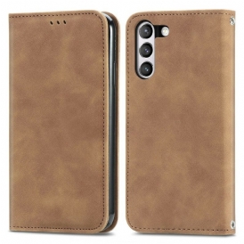 Folio Cover Samsung Galaxy S21 FE Custodia in pelle Ecopelle Vintage