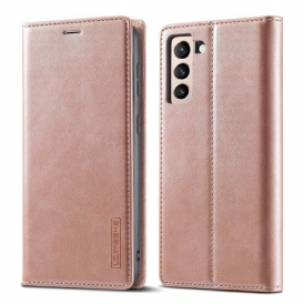 Folio Cover Samsung Galaxy S21 FE Custodia in pelle Lc.imeeke Futuro