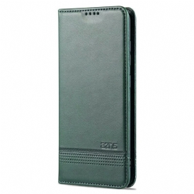 Folio Cover Samsung Galaxy S21 FE Custodia in pelle Stile In Pelle Azns