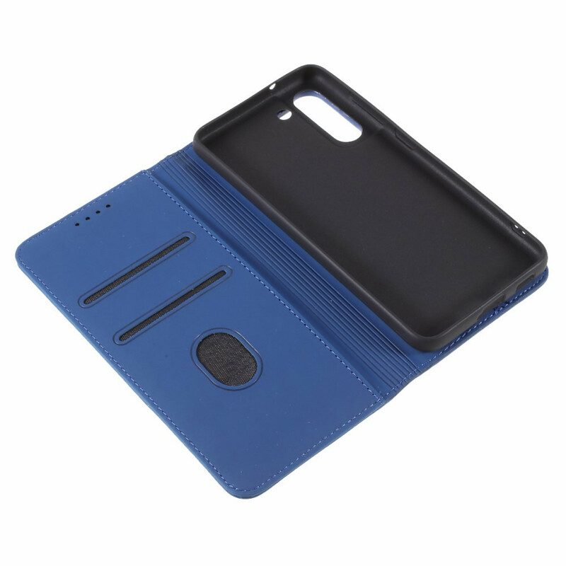 Folio Cover Samsung Galaxy S21 FE Custodia in pelle Supporto Per Portacarte