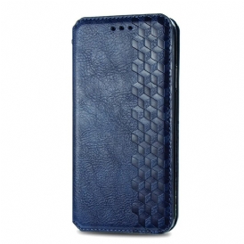 Folio Cover Samsung Galaxy S21 FE Custodia in pelle Texture Diamante Effetto Pelle