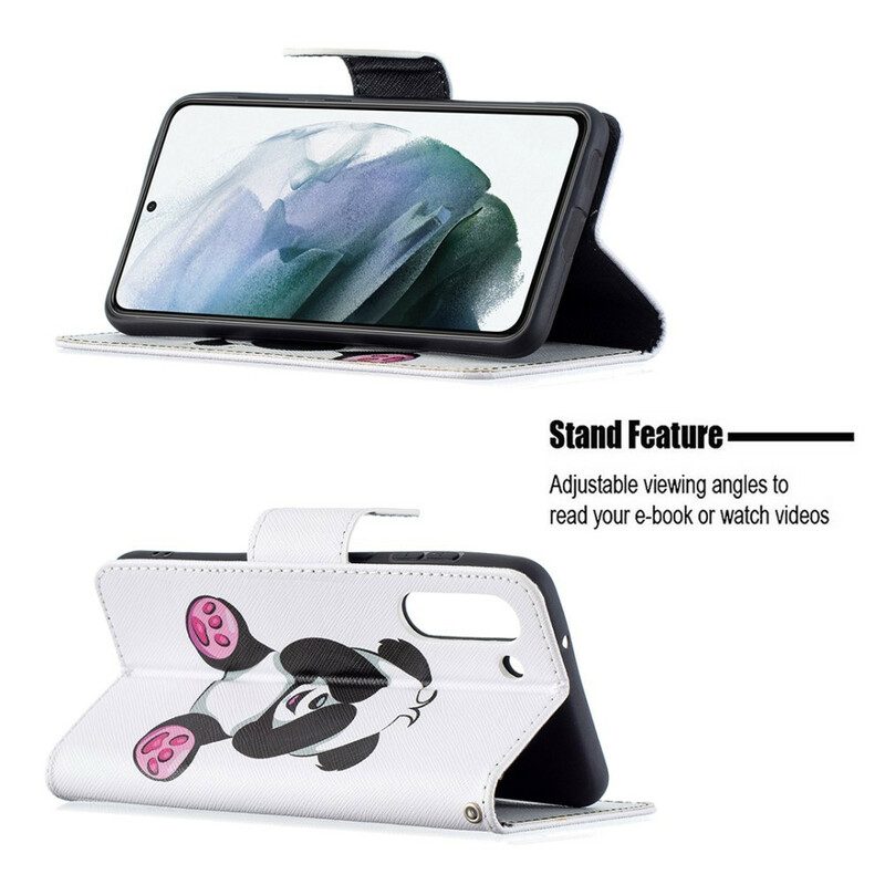 Folio Cover Samsung Galaxy S21 FE Divertimento Panda