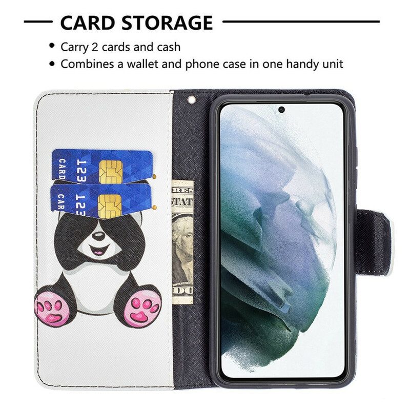 Folio Cover Samsung Galaxy S21 FE Divertimento Panda