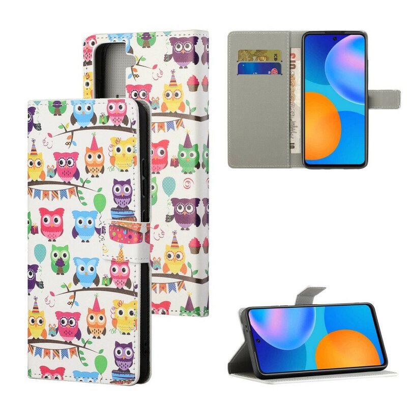 Folio Cover Samsung Galaxy S21 FE Gufi Multipli