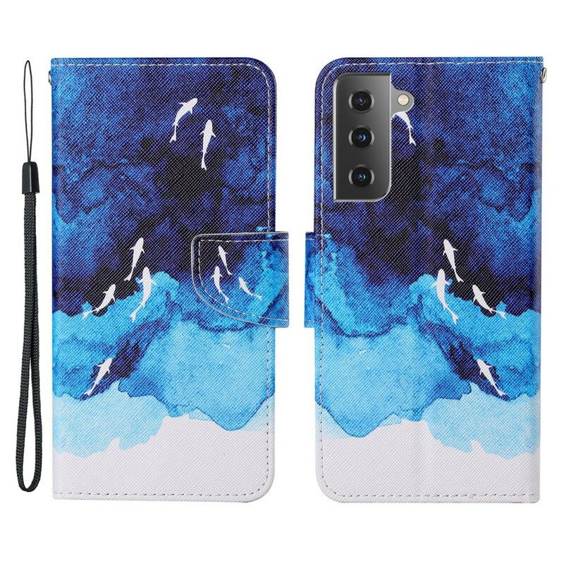 Folio Cover Samsung Galaxy S21 FE Mare Con Perizoma