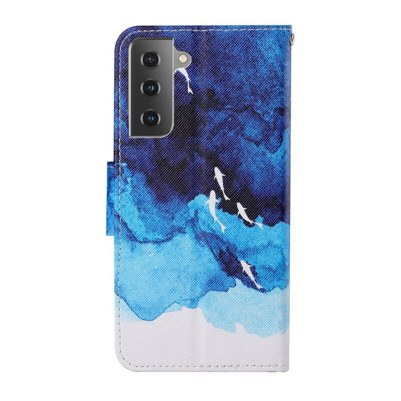 Folio Cover Samsung Galaxy S21 FE Mare Con Perizoma