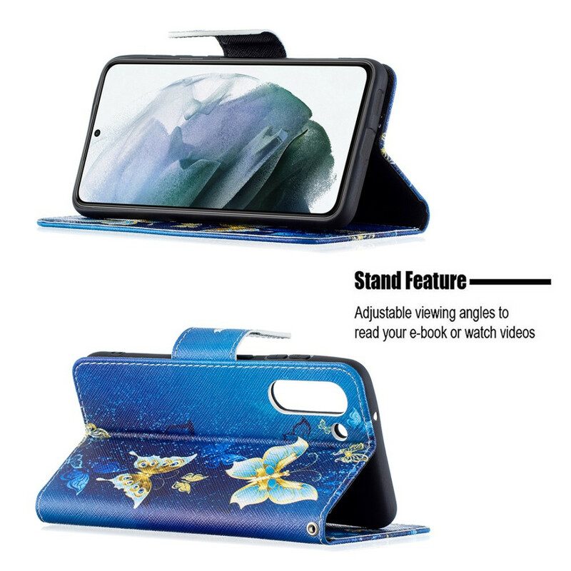 Folio Cover Samsung Galaxy S21 FE Re Farfalle