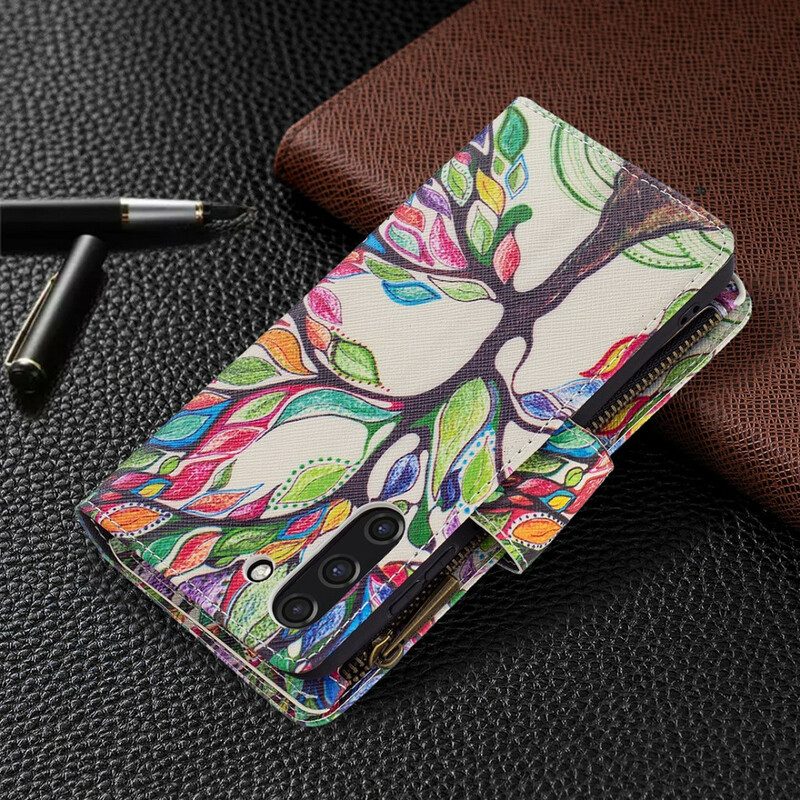 Folio Cover Samsung Galaxy S21 FE Tasca Per Albero Con Cerniera