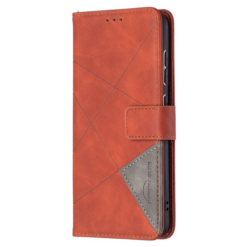 Folio Cover Samsung Galaxy S21 FE Triangoli Di Colore Binfen