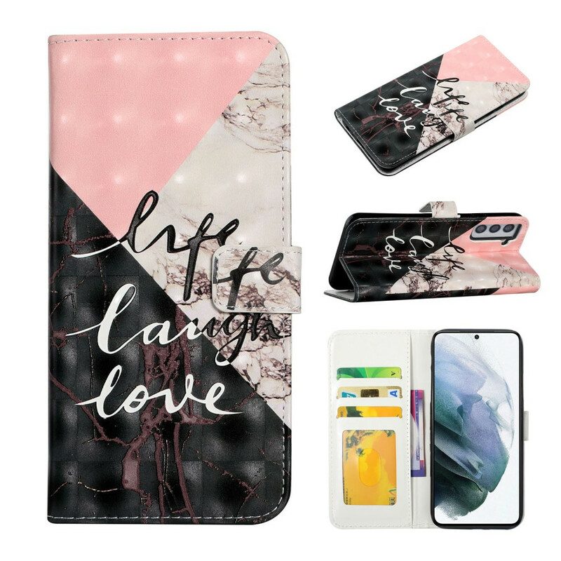 Folio Cover Samsung Galaxy S21 FE Vita Ridere Amore