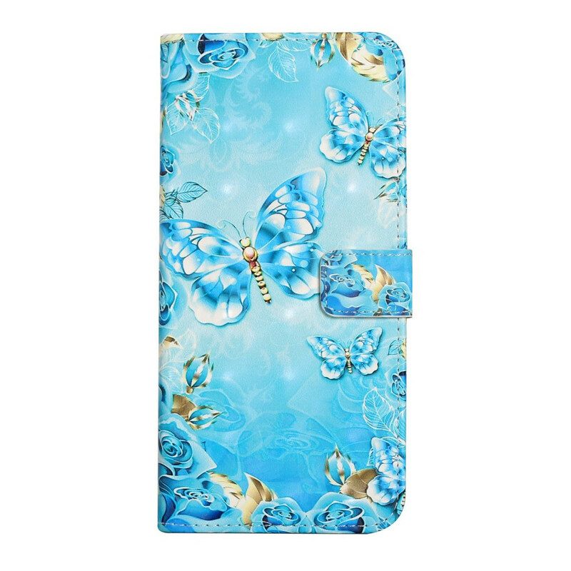 Folio Cover Samsung Galaxy S21 FE Volo Di Farfalle