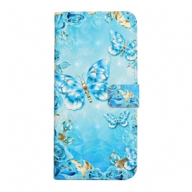 Folio Cover Samsung Galaxy S21 FE Volo Di Farfalle