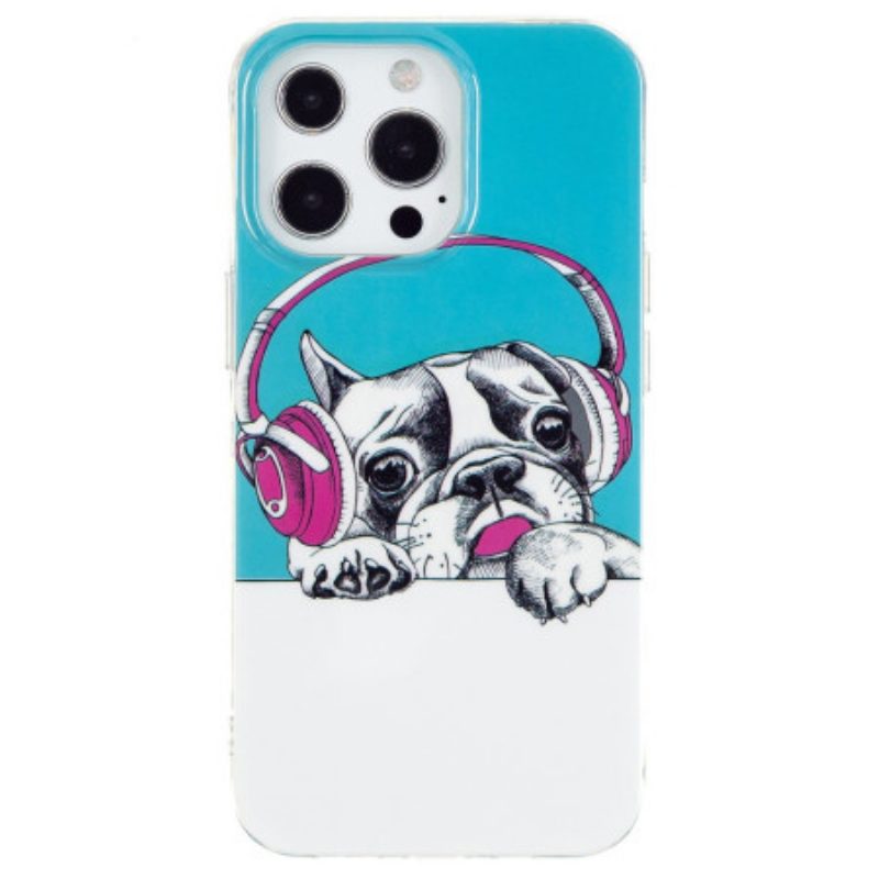 Cover iPhone 15 Pro Max Cane Fluorescente