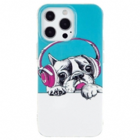 Cover iPhone 15 Pro Max Cane Fluorescente