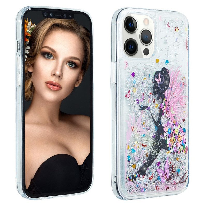 Cover iPhone 15 Pro Max Cane Glitterato