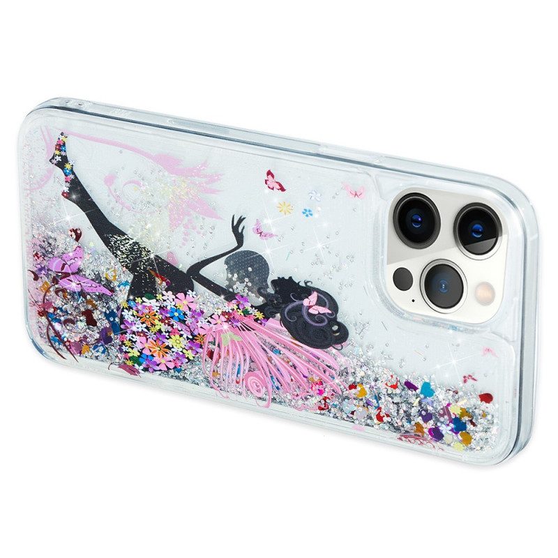 Cover iPhone 15 Pro Max Cane Glitterato