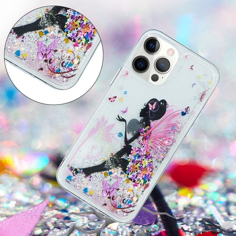 Cover iPhone 15 Pro Max Cane Glitterato