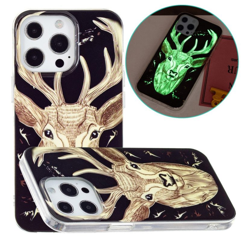 Cover iPhone 15 Pro Max Cervo Fluorescente