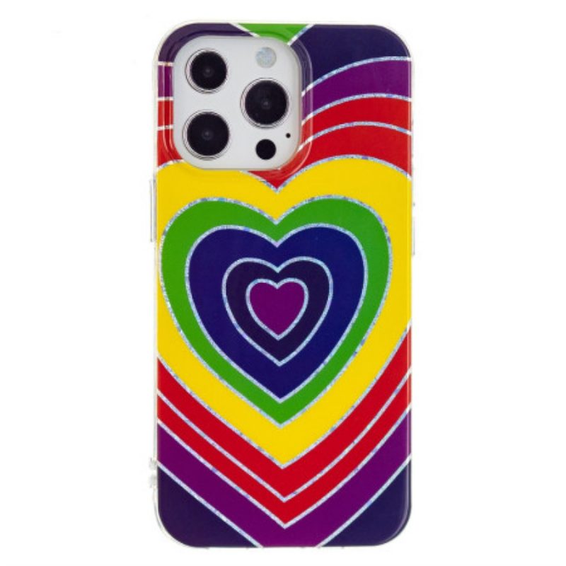 Cover iPhone 15 Pro Max Cuore Psichedelico