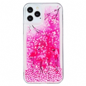 Cover iPhone 15 Pro Max Fenicottero Glitterato