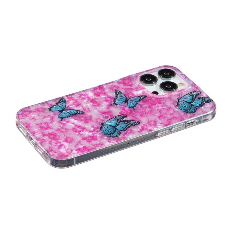 Cover iPhone 15 Pro Max Fiori E Farfalle