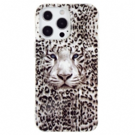 Cover iPhone 15 Pro Max Leopardo Fluorescente