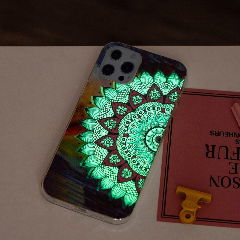 Cover iPhone 15 Pro Max Mandala Fluorescente