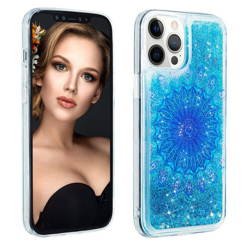 Cover iPhone 15 Pro Max Mandala Glitterato