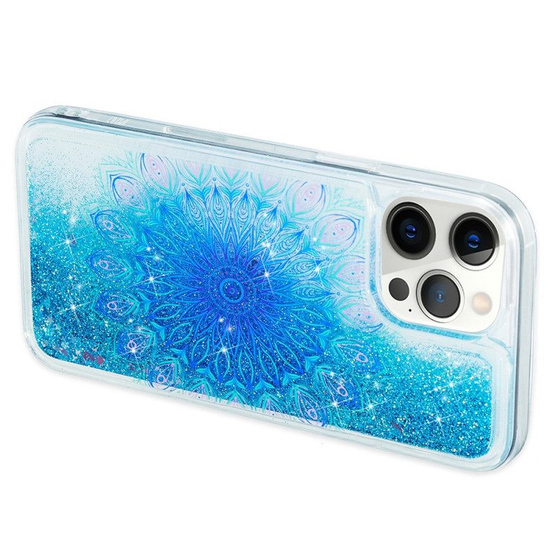 Cover iPhone 15 Pro Max Mandala Glitterato