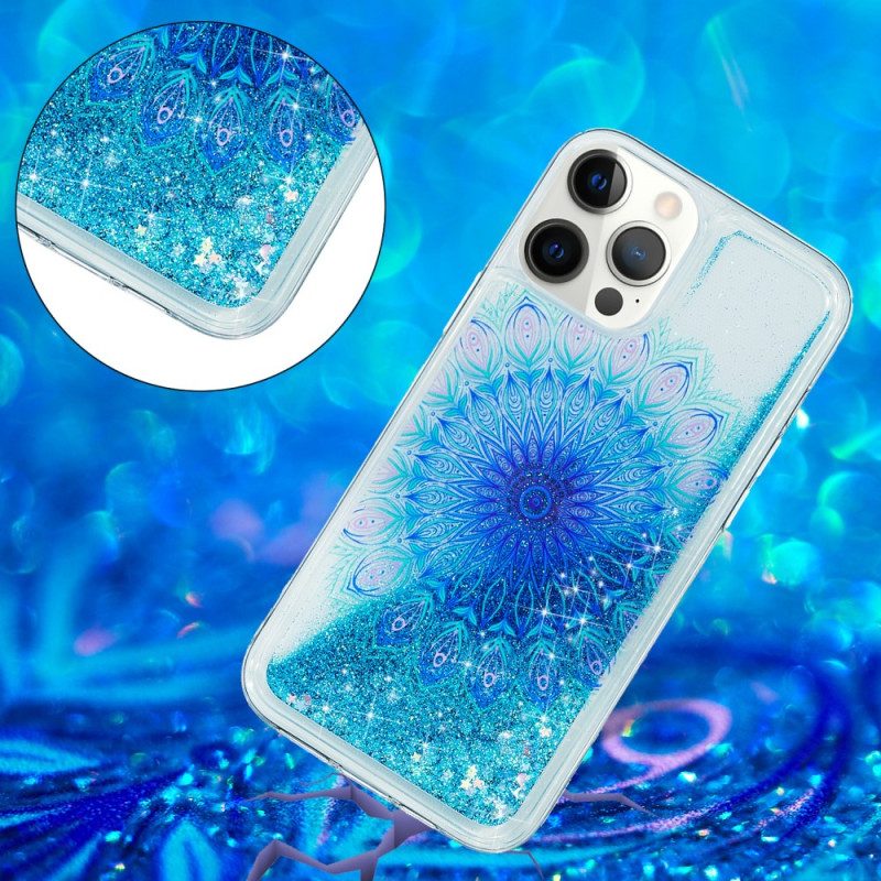 Cover iPhone 15 Pro Max Mandala Glitterato