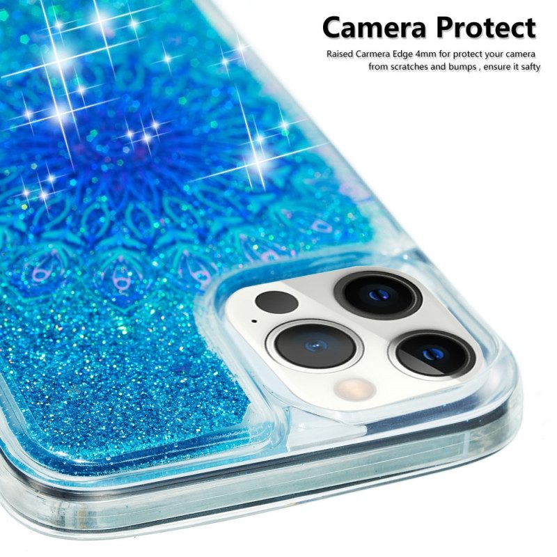 Cover iPhone 15 Pro Max Mandala Glitterato