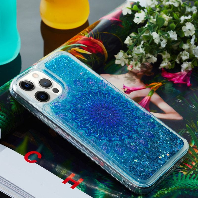 Cover iPhone 15 Pro Max Mandala Glitterato