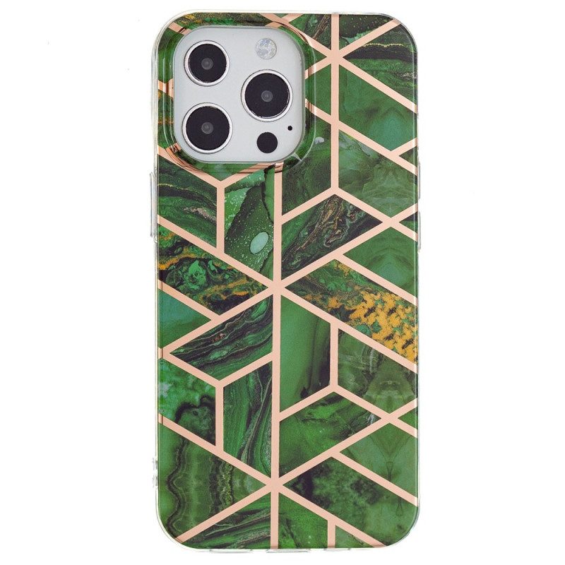 Cover iPhone 15 Pro Max Marmo Geometrico