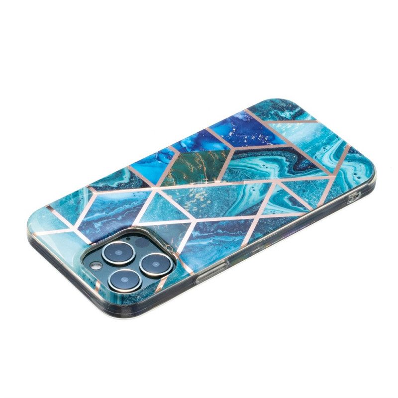 Cover iPhone 15 Pro Max Marmo Geometrico