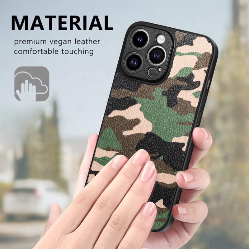 Cover iPhone 15 Pro Max Mimetica Militare