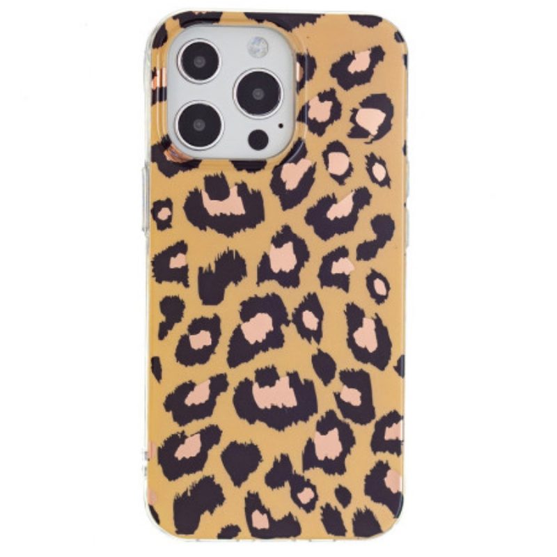 Cover iPhone 15 Pro Max Motivo Leopardato