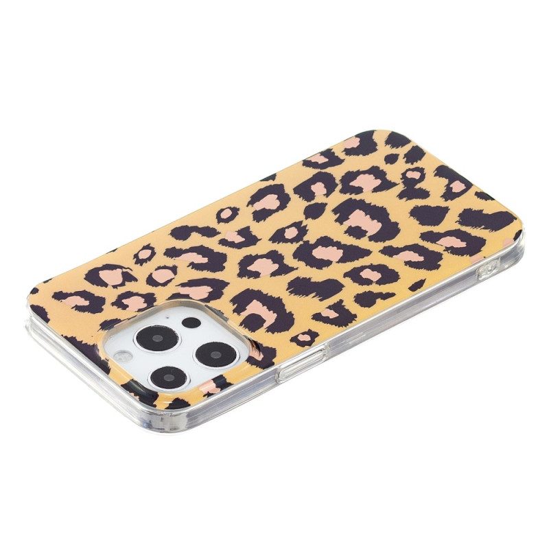 Cover iPhone 15 Pro Max Motivo Leopardato