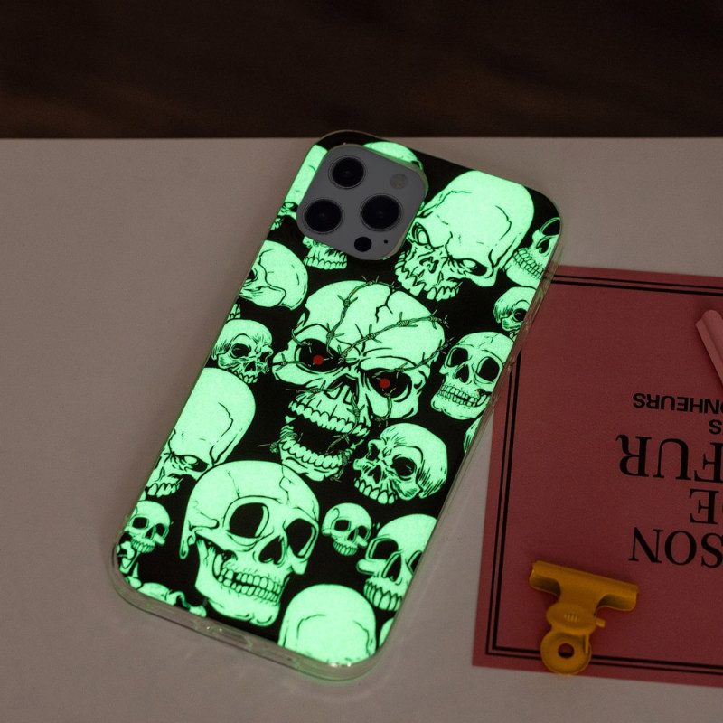 Cover iPhone 15 Pro Max Teschi Fluorescenti