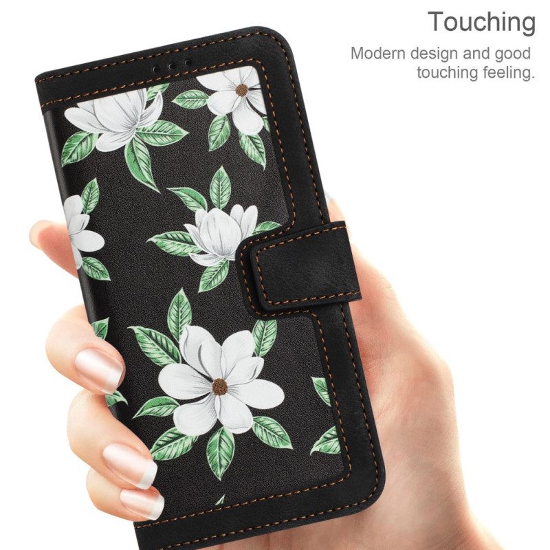 Custodia in pelle iPhone 15 Pro Max Fiori Di Lusso