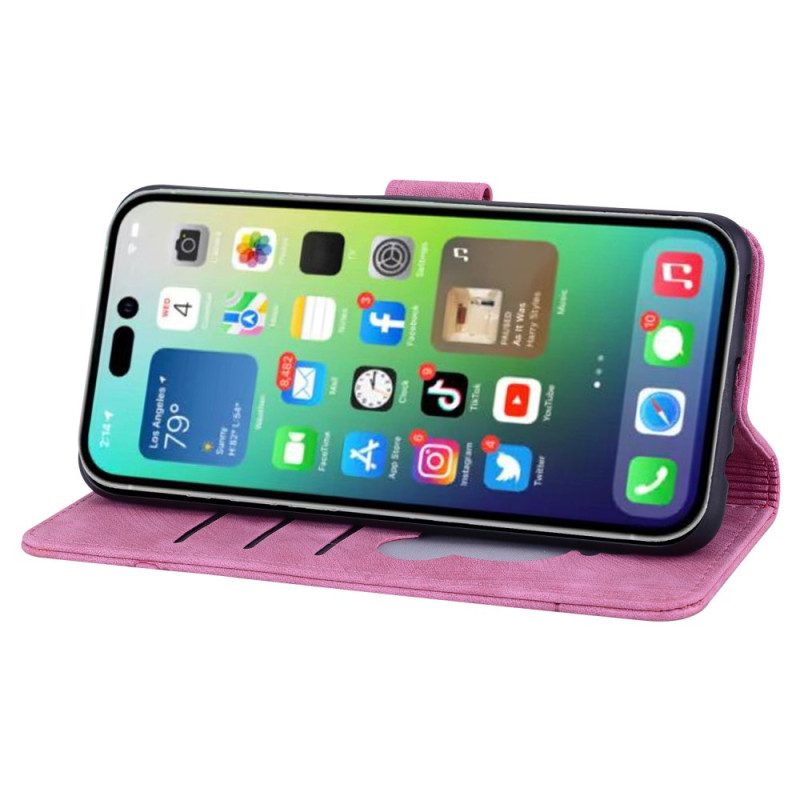 Custodia in pelle iPhone 15 Pro Max Perizoma Gatto Sogno Ad Occhi Aperti