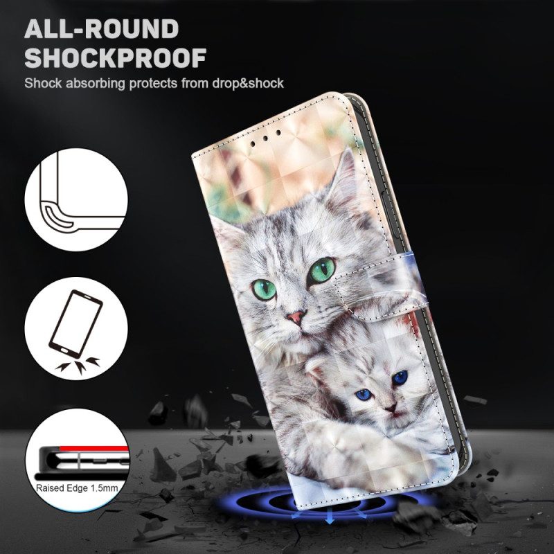 Folio Cover iPhone 15 Pro Max Teneri Gatti Perizoma