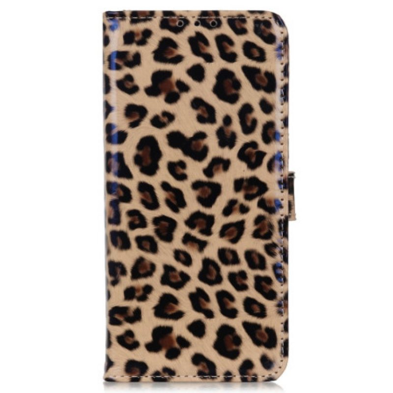 Custodia in pelle Poco M5 Stile Pelle Di Leopardo