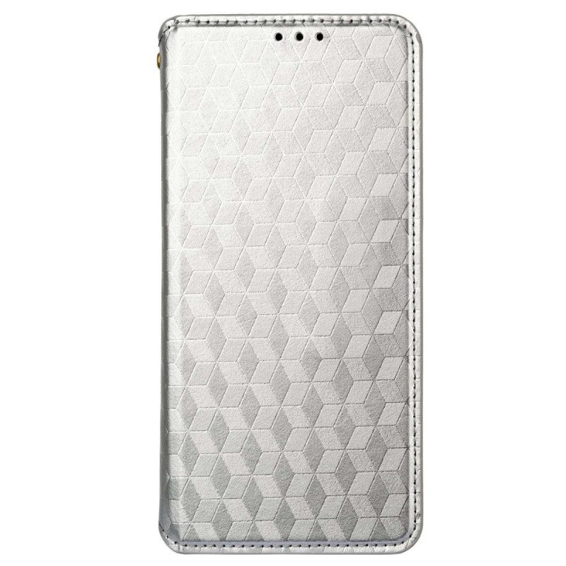 Folio Cover Poco M5 Custodia in pelle Effetto Pelle Cubo 3d